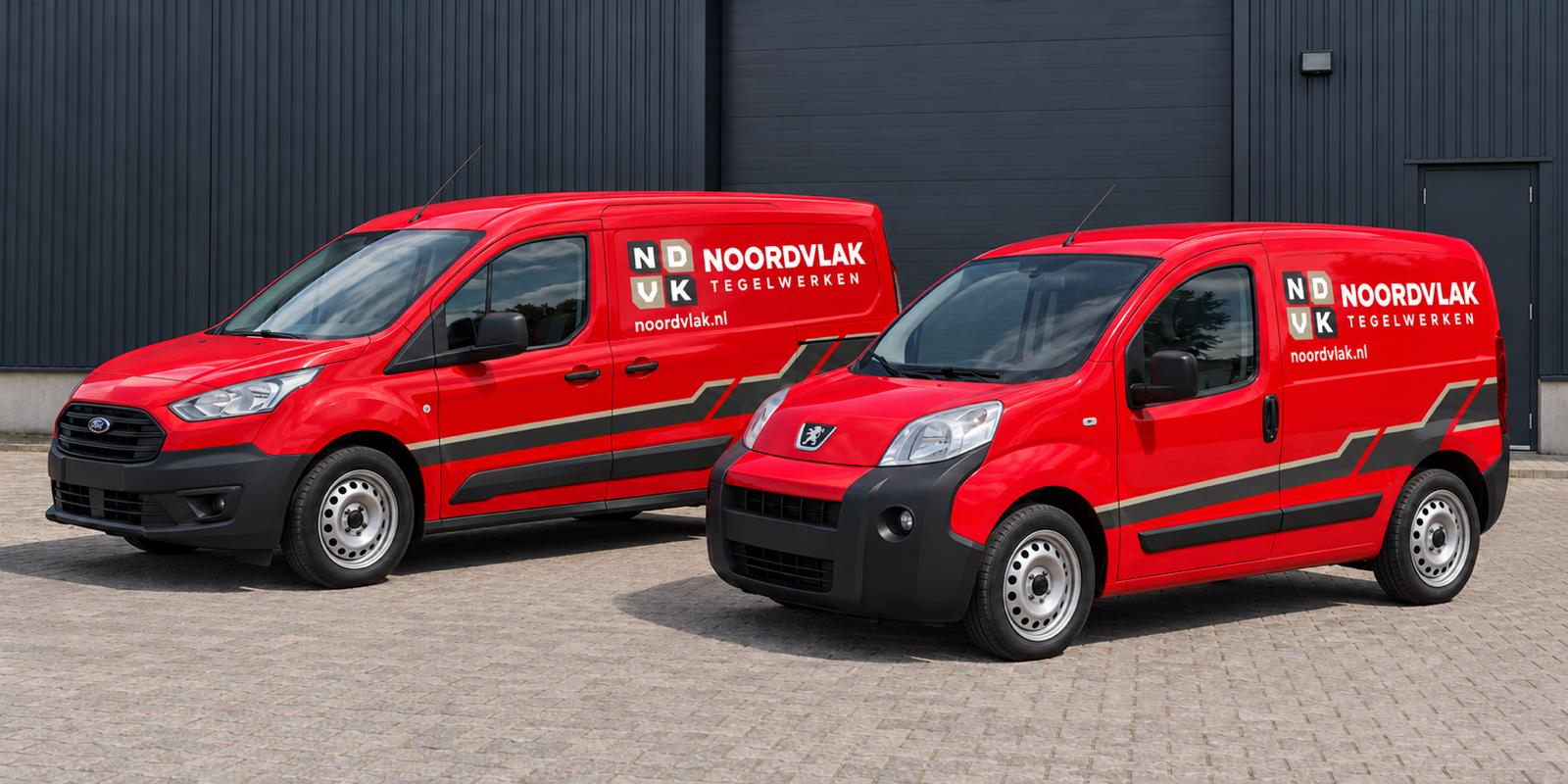 De rode werkbussen van NOORDVLAK